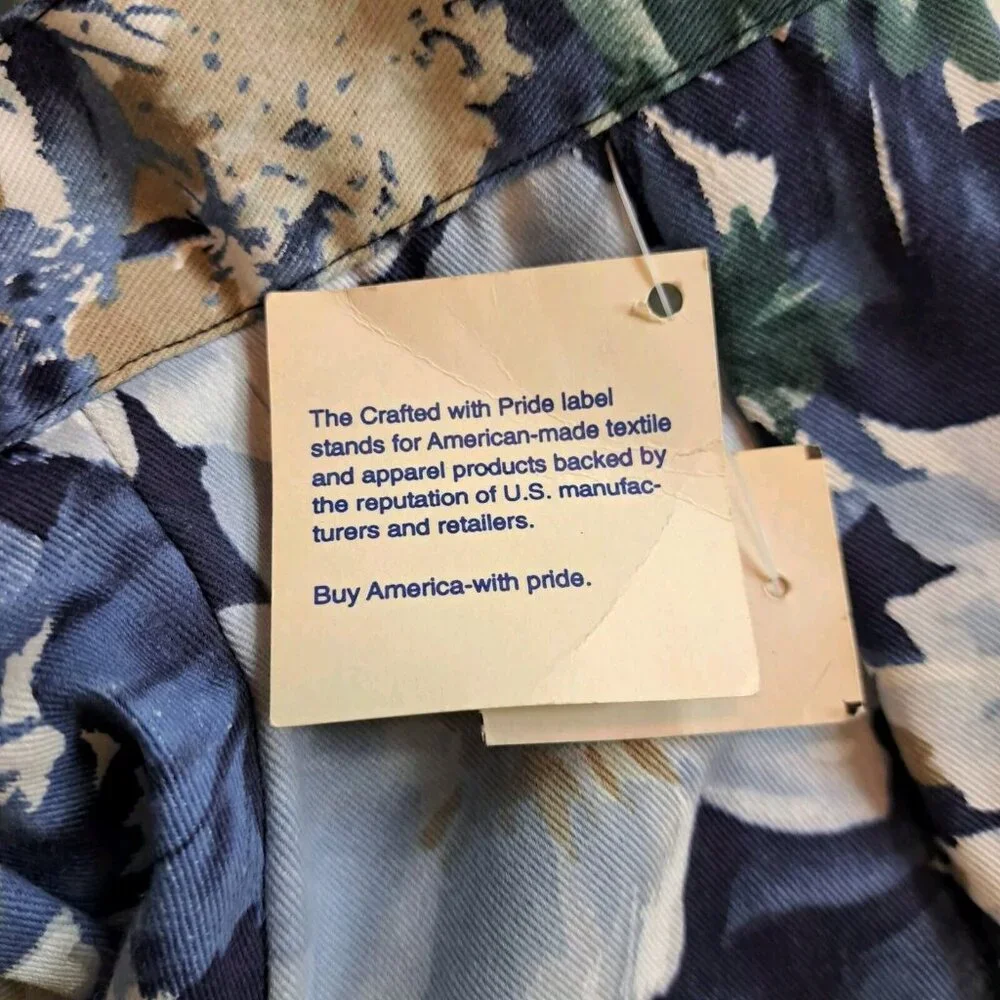 Paris Sport Club Floral Cotton Vintage Denim Skirt Size 12 - Picture 9 of 9